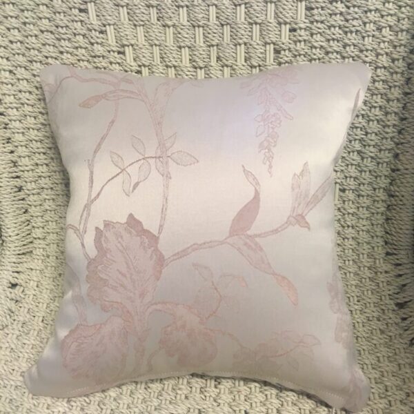 Two Tone Pink Floral & Stripe Scatter Cushion Cover