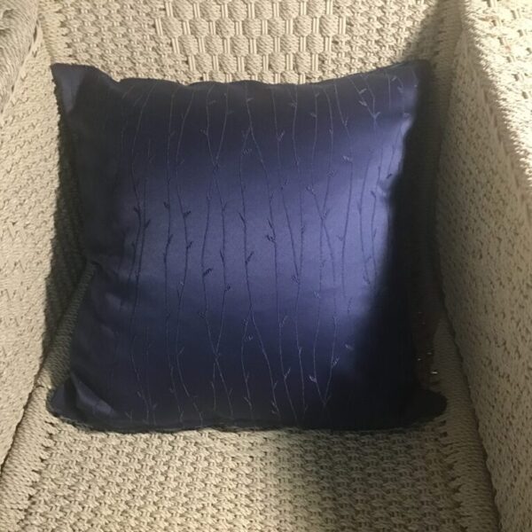 Dark Royal Blue Vine Scatter Cushion Covers
