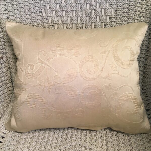 Pale Gold Scroll Scatter Cushion Cover (2)