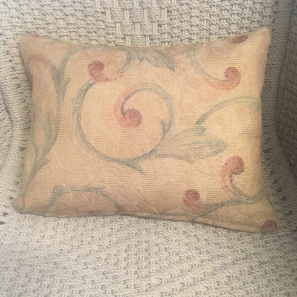 Textured Gold with Rust & Green Scroll Scatter Cushion Cover (2)