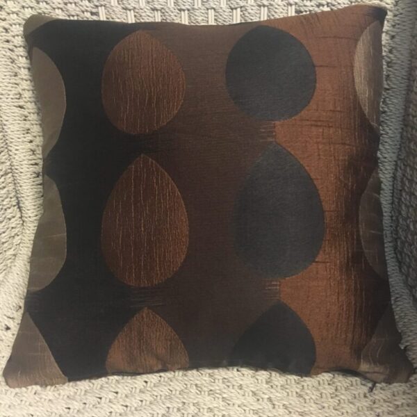 Chocolate & Brown Tone Up-Side Down Teardrop Scatter Cushion Cover