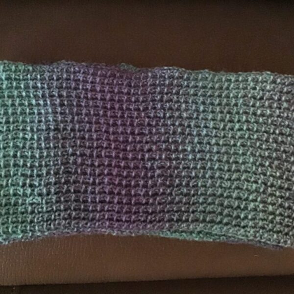 Scarf - Textured - Transitioning Aqua/Purple