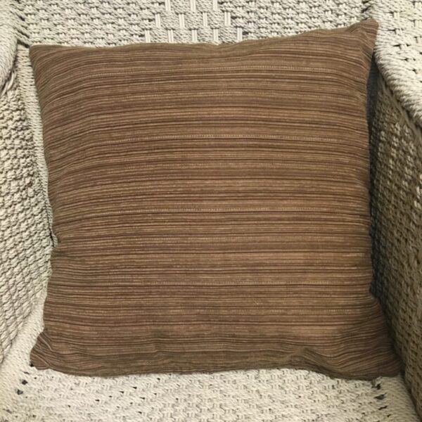 Nutmeg Chenille Stripe Scatter Cushion Cover (2)