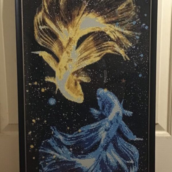 Wall Art - Blue and Yellow Fish Diamond Painting
