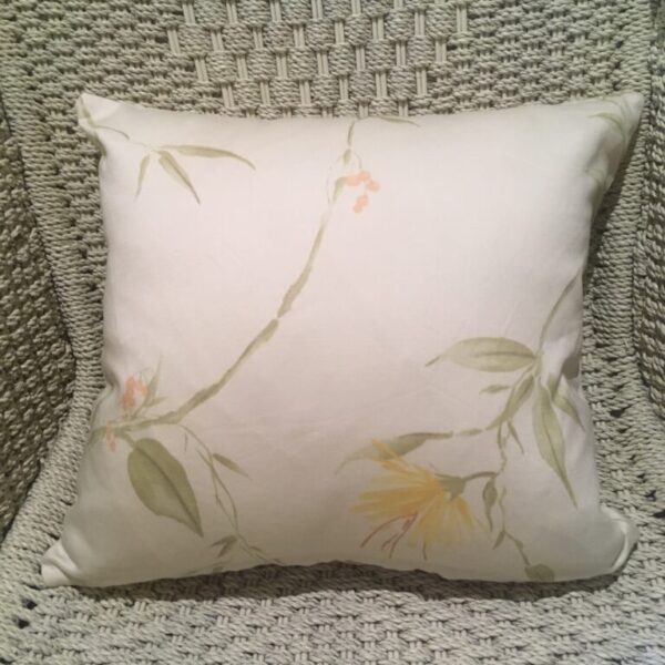 Yellow Gumleaf & Autumn Stripe Scatter Cushion Cover
