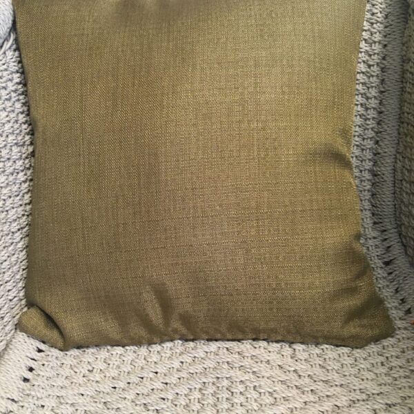 Polished Olive Linen Scatter Cushion Cover