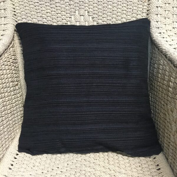 Navy Chenille Stripe (1) Scatter Cushion Cover
