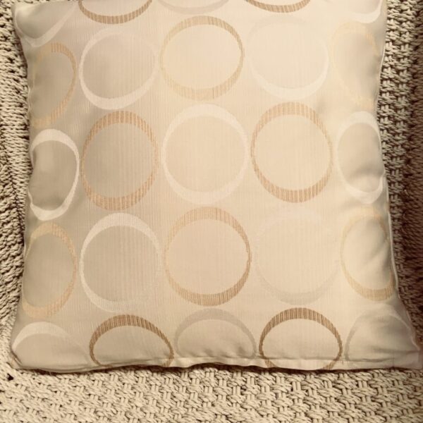 Caramel Circles Cushion Cover