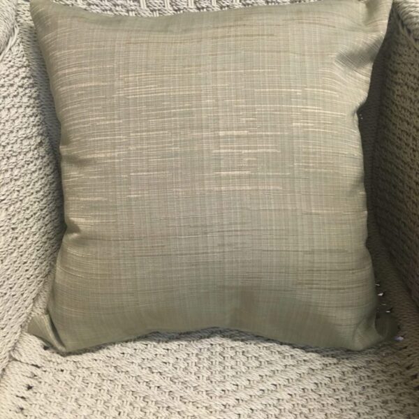 Textured Pale Green/Gold Scatter Cushion Cover (1)