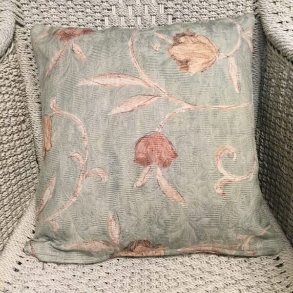 Brown Floral with Green Textured Background Scatter Cushion Cover (1)