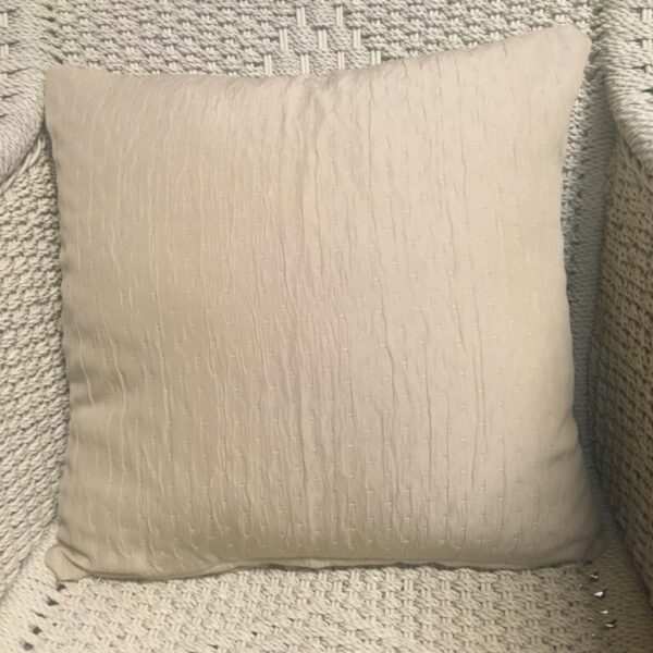 Beige Crushed Satin Cushion Cover