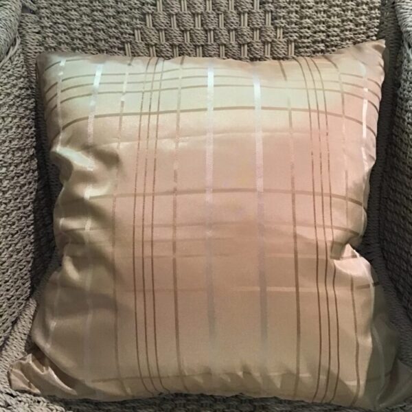 Gold Plaid Scatter Cushion Cover (1)