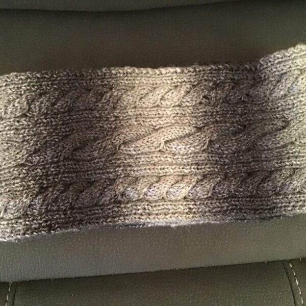 Scarf - Cable - Transitioning Grey/Charcoal