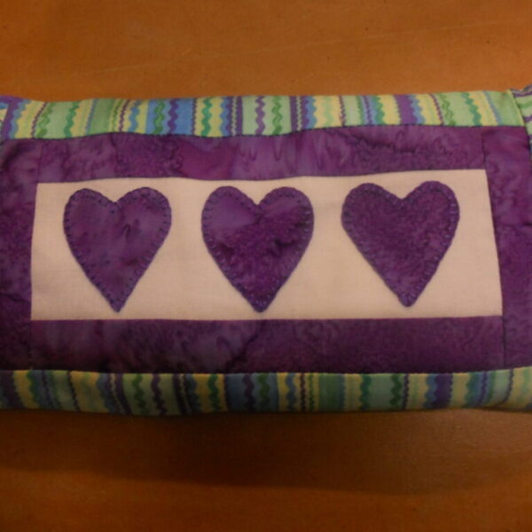 Purple & Apple Green Stripe Heat Pack