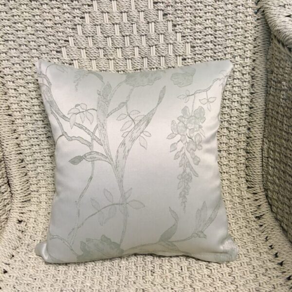 Two Tone Green Floral & Stripe Scatter Cushion Cover