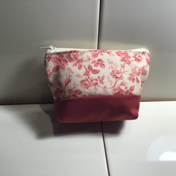 Small Cosmetic Bag - Red Rose