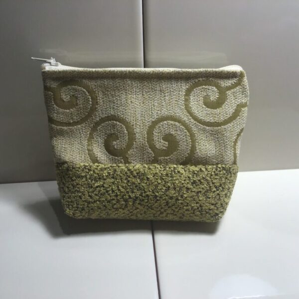 Small Cosmetic Bags - Olive Green Swirls