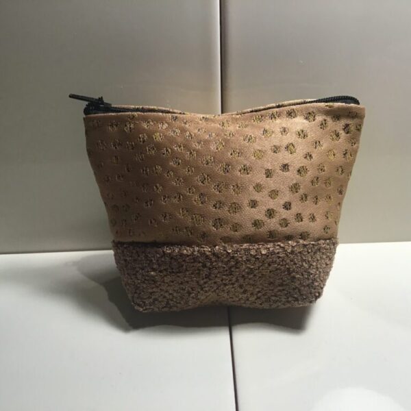 Small Cosmetic Bags - Brown Dots