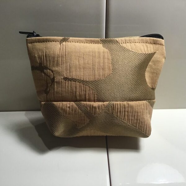 Small Cosmetic Bags - Old Gold Flower & Geometric