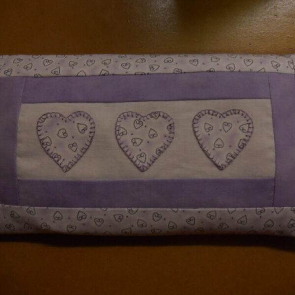 Mauve Heart Heat Pack